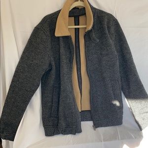 Zara houndstooth winter coat